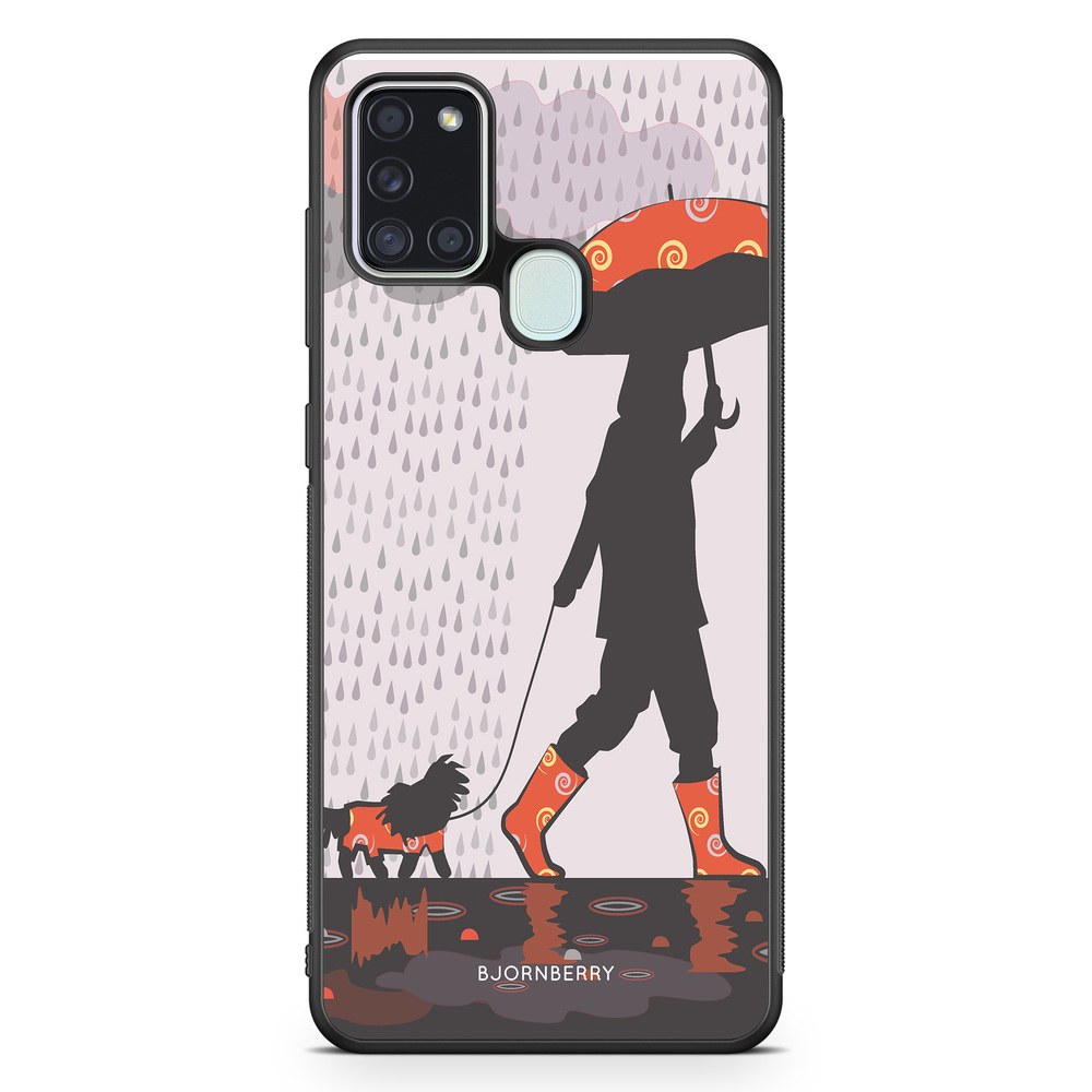 Samsung Galaxy A21s Case - Walking In The Rain