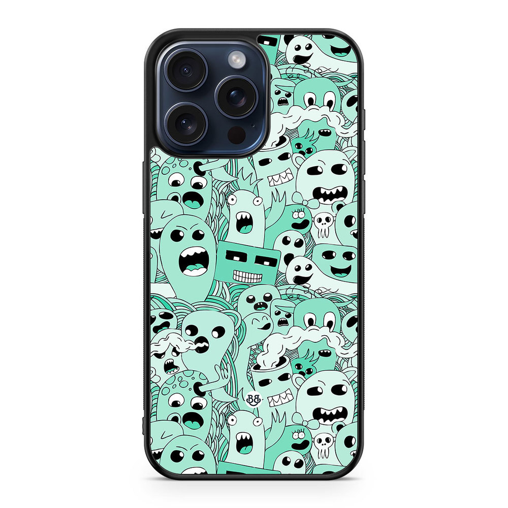iPhone 15 Pro Max Case - Spökmönster