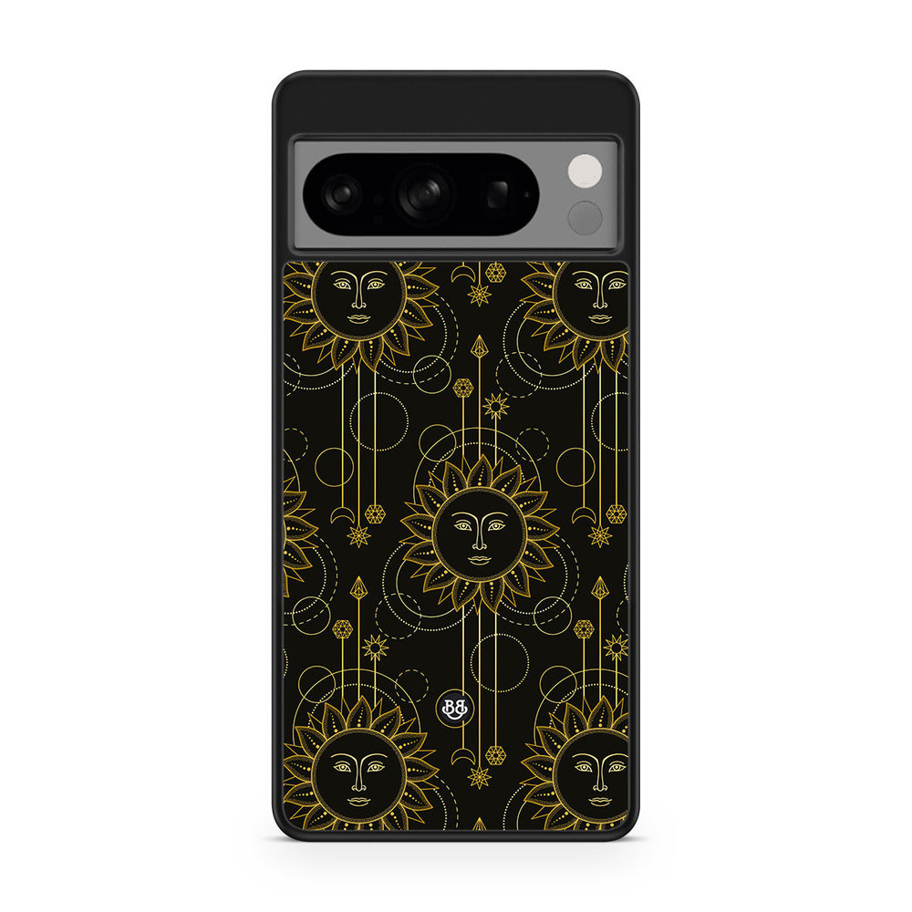 Google Pixel 8 Pro Case - Gold Suns