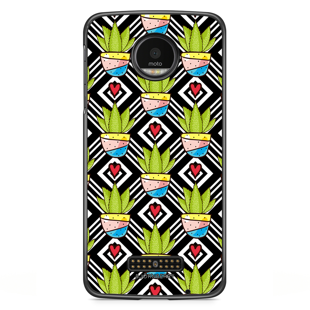 Moto Z2 Play Case - Cactus Pattern