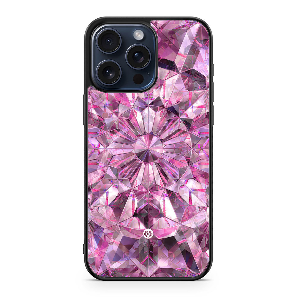 iPhone 15 Pro Max Case - Pink Crystals