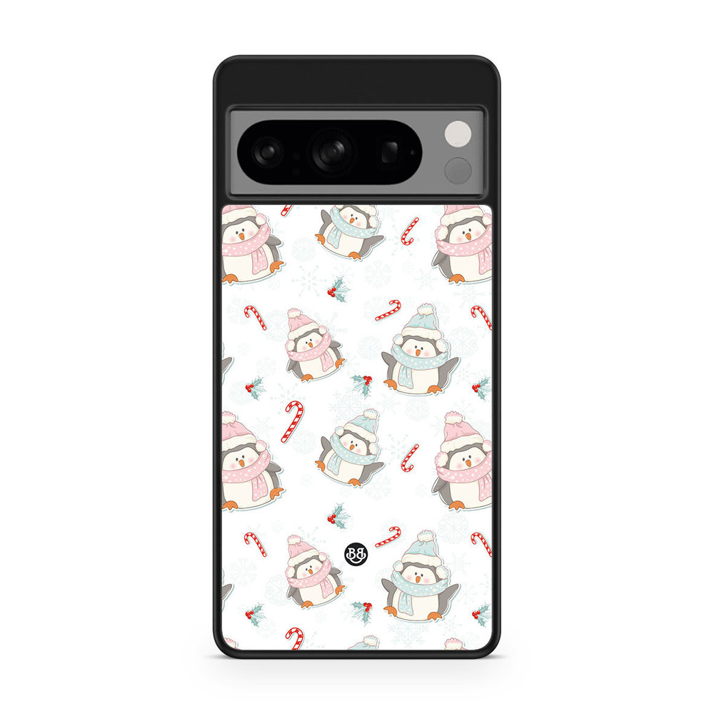 Google Pixel 8 Pro Case - Christmas Penguins
