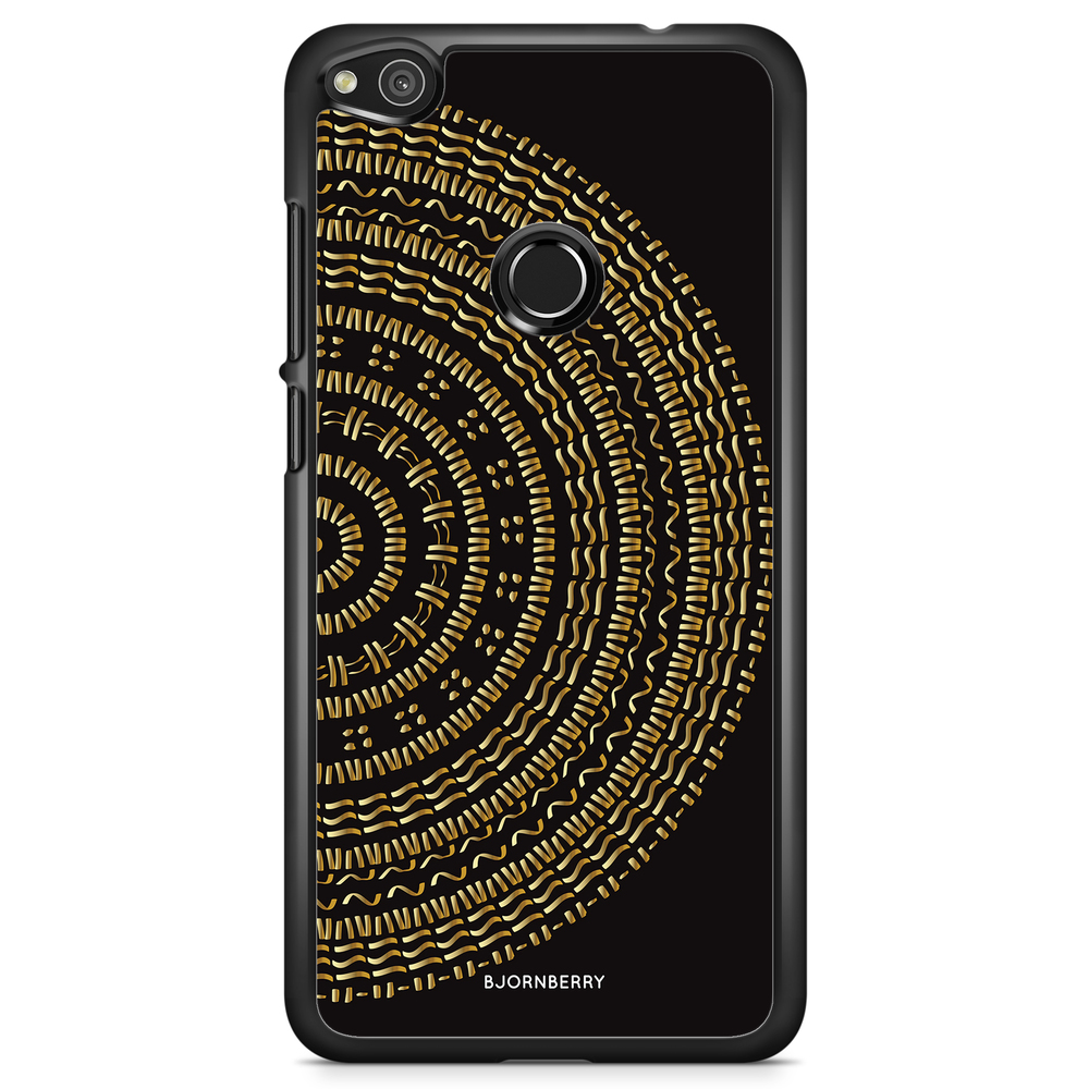 Huawei Honor 8 Lite Case - Mandala Gold/Black