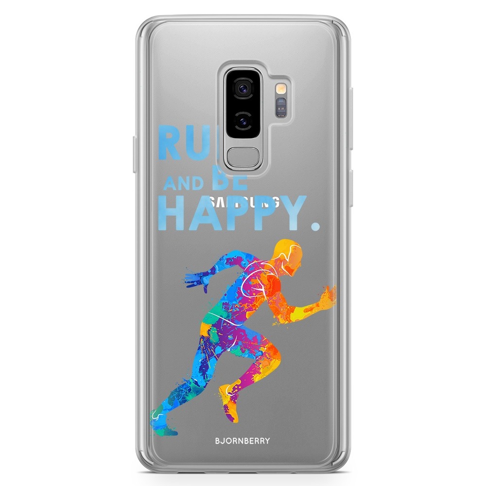 Samsung Galaxy S9 Plus Fashion Skal - Run And Be Happy