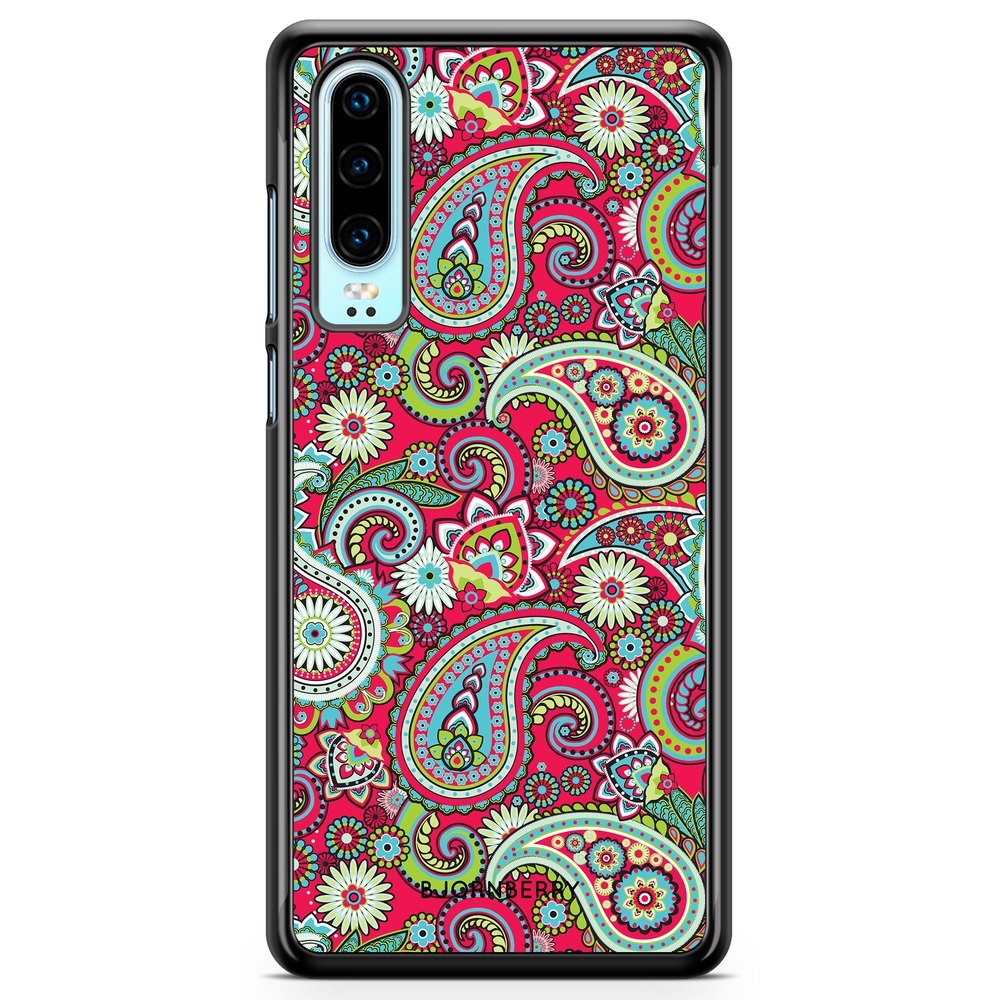 Huawei P30 Case - Red Paisley