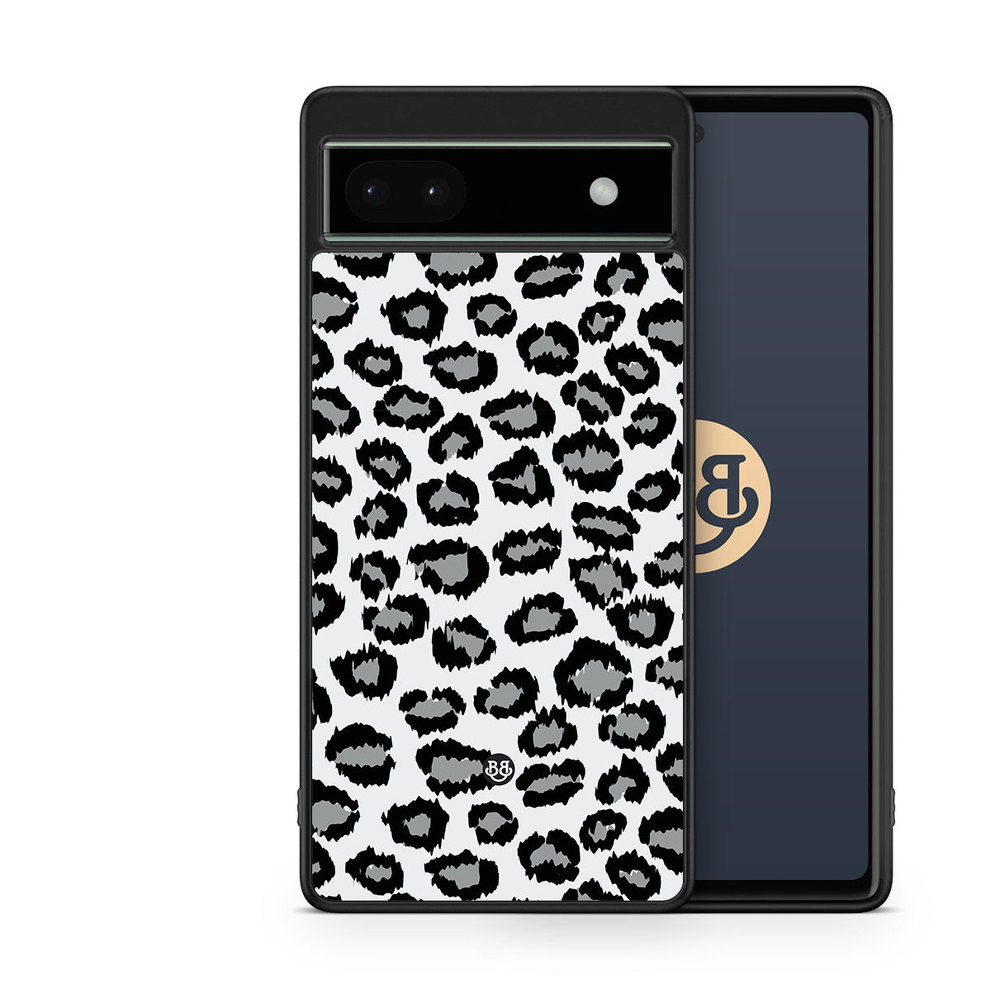 Google Pixel 6a Case - Gray Leopard