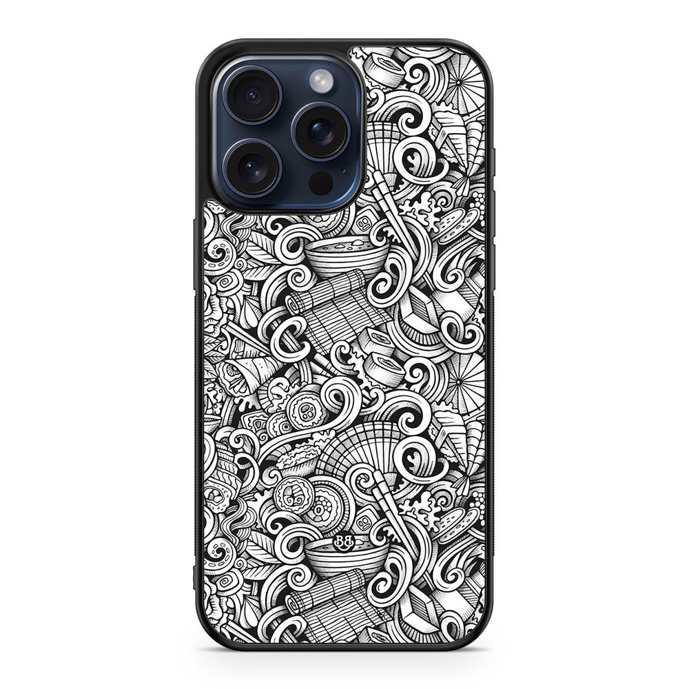 iPhone 15 Pro Max Case - Japanese Pattern