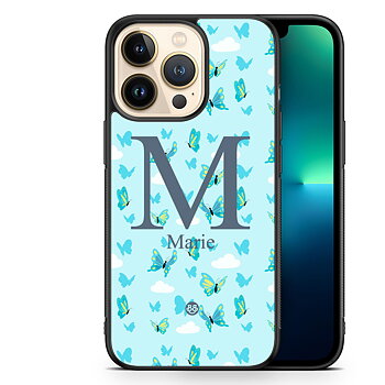 iPhone 13 Pro Custom Case - AWAKEN - Butterfly Blue