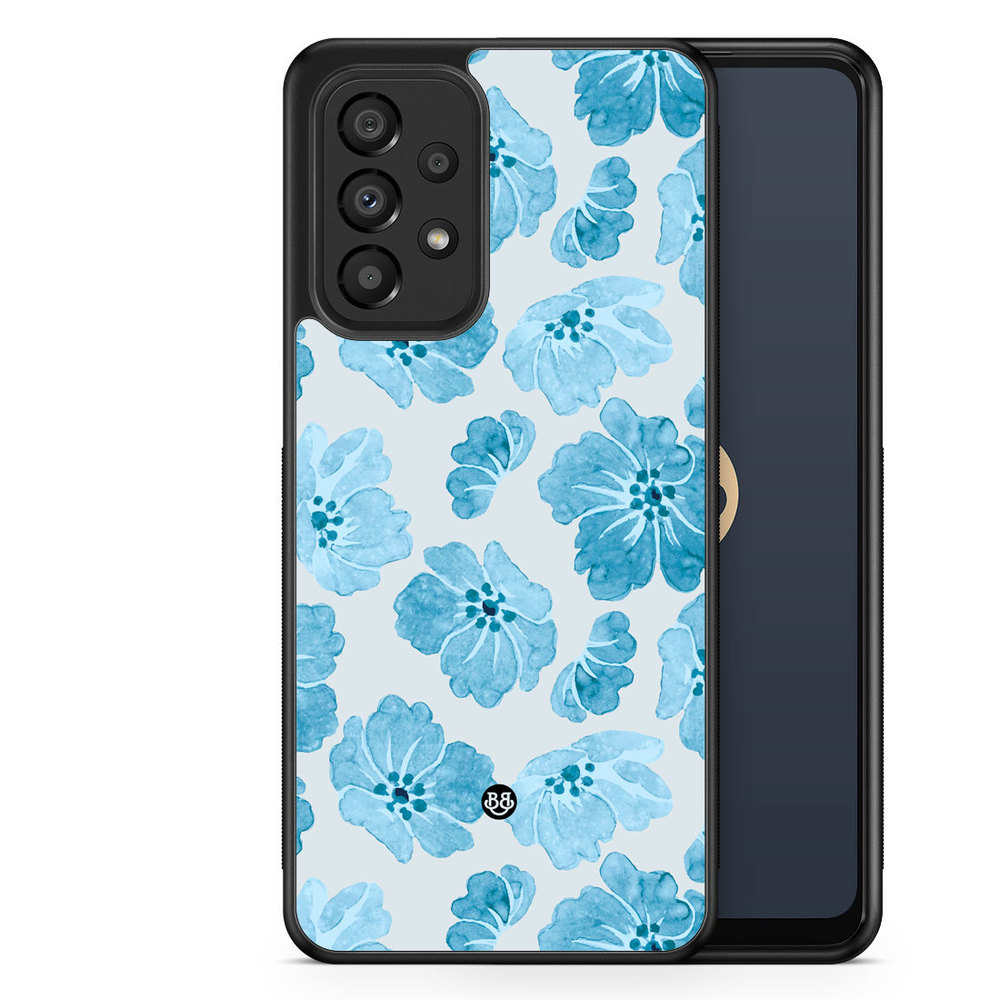 Samsung Galaxy A33 5G Case - WILD BLOOM - Blue Petals