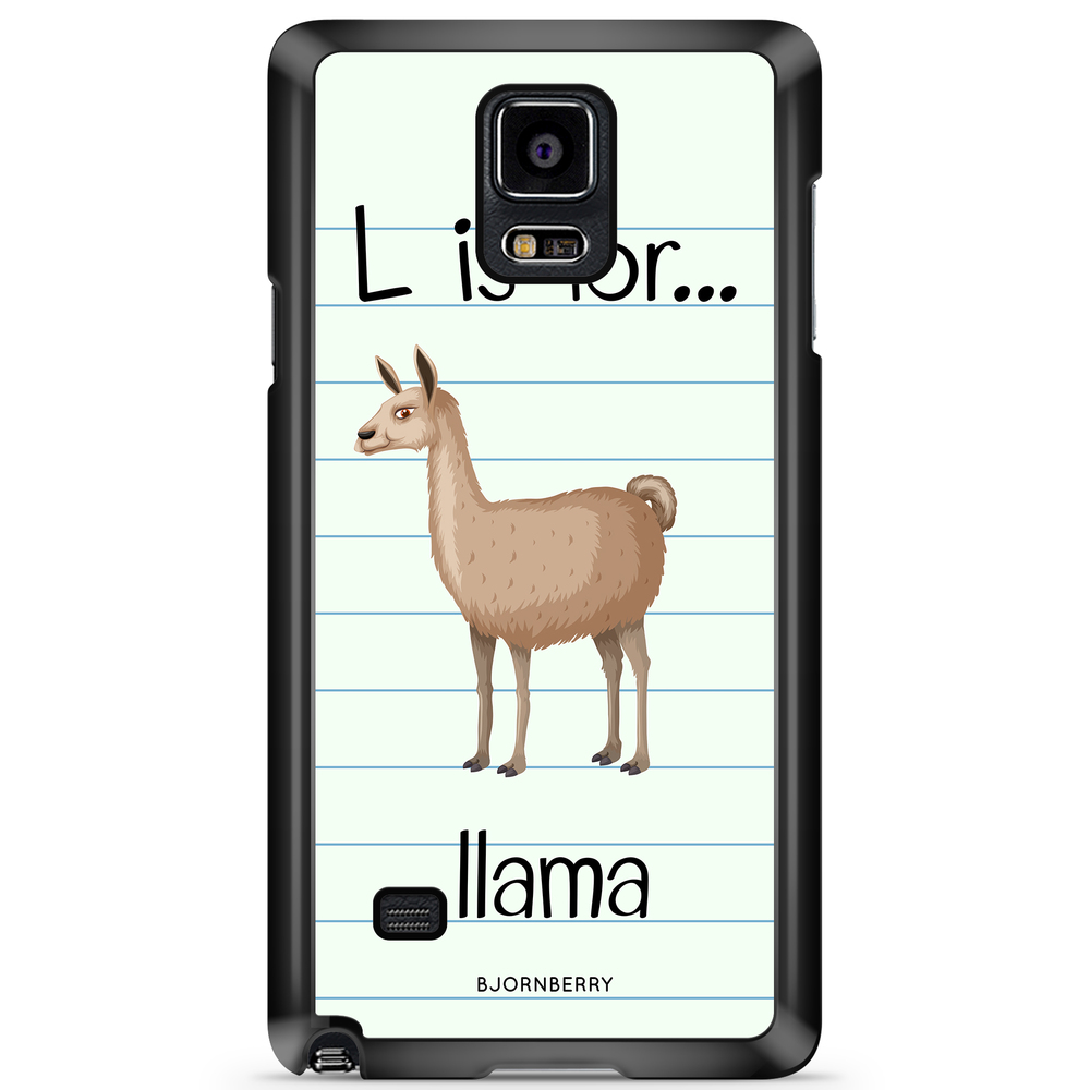 Samsung Galaxy Note 4 Case - L Is For Llama