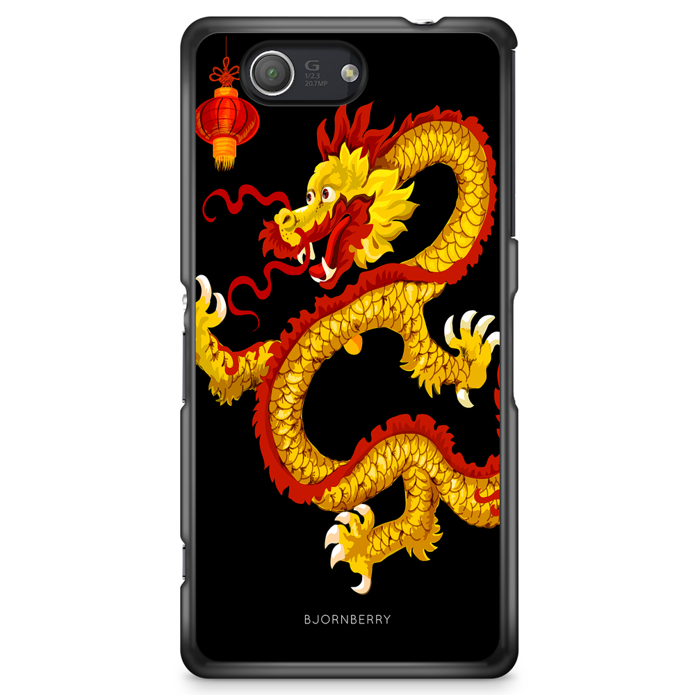Sony Xperia Z3 Compact Case - Yellow Dragon