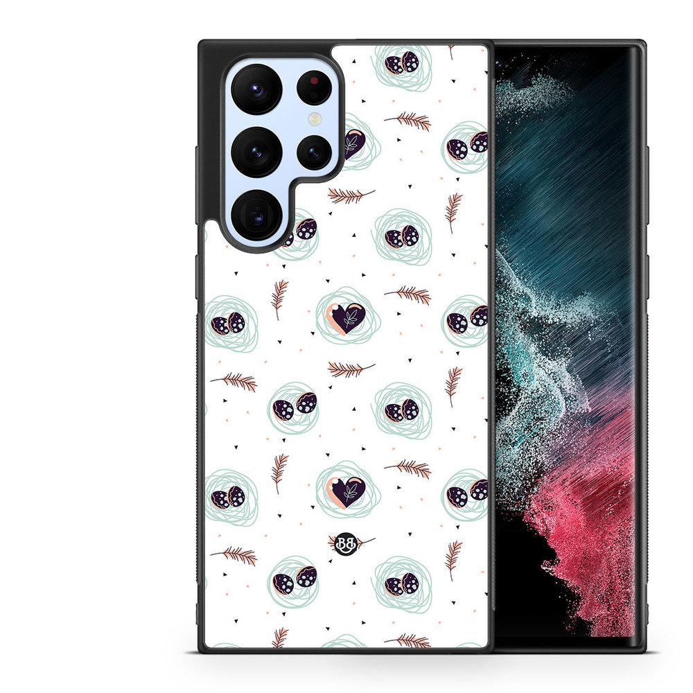 Samsung Galaxy S22 Ultra 5G Case - Eggs and Hearts