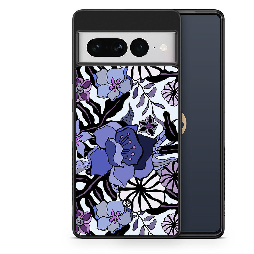 Google Pixel 7 Pro Case - Purple Flowers