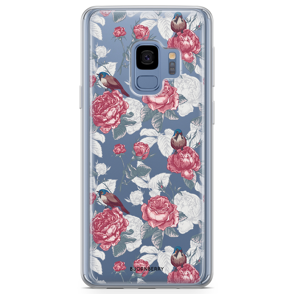 Samsung Galaxy S9 Fashion Case - Roses and Birds