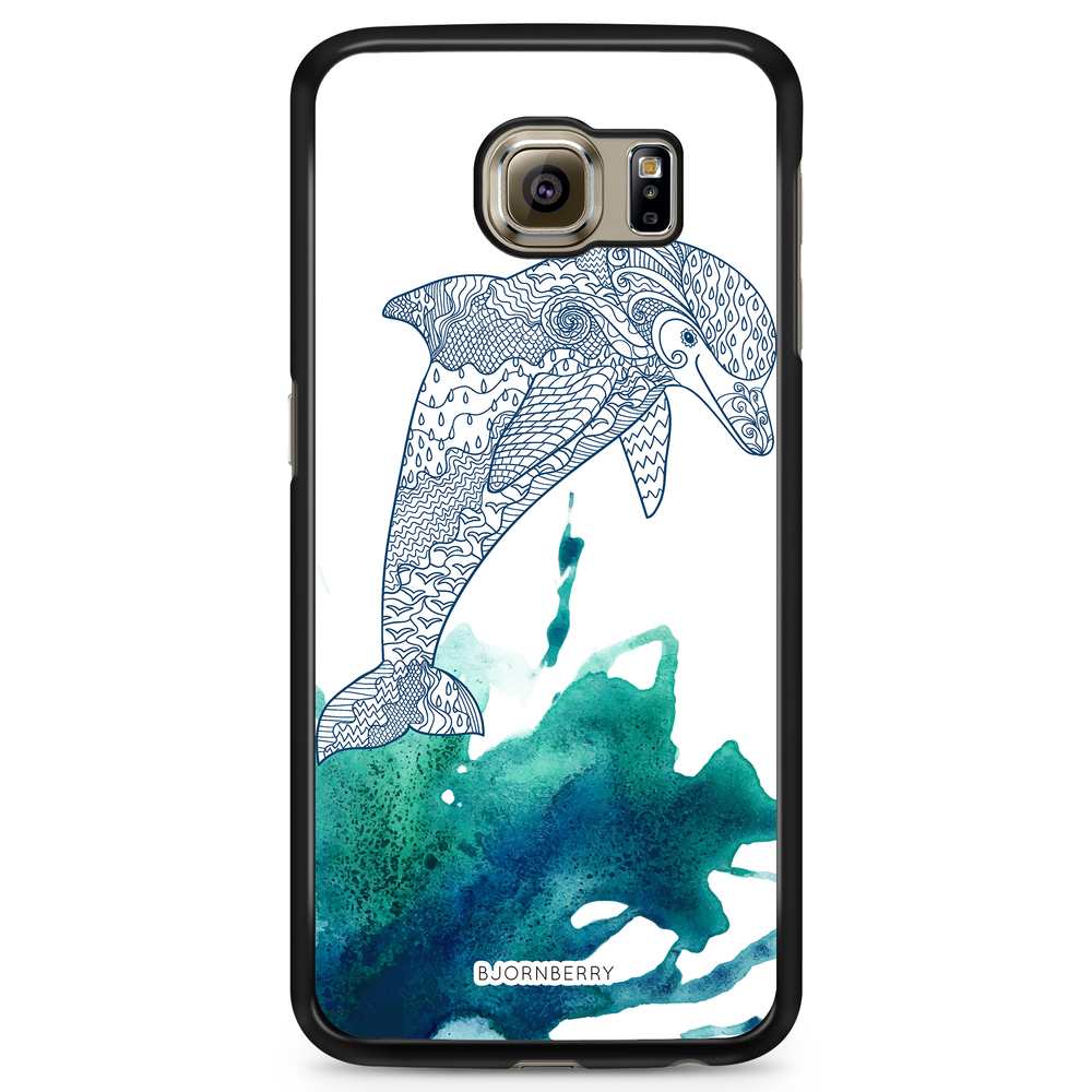 Samsung Galaxy S6 Edge Case - Mandala Dolphine