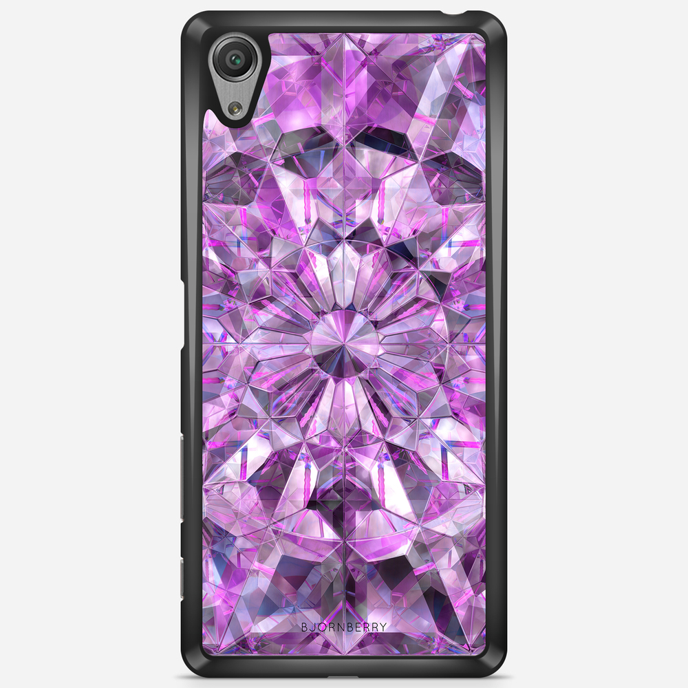 Sony Xperia X Performance Case - Purple Crystals