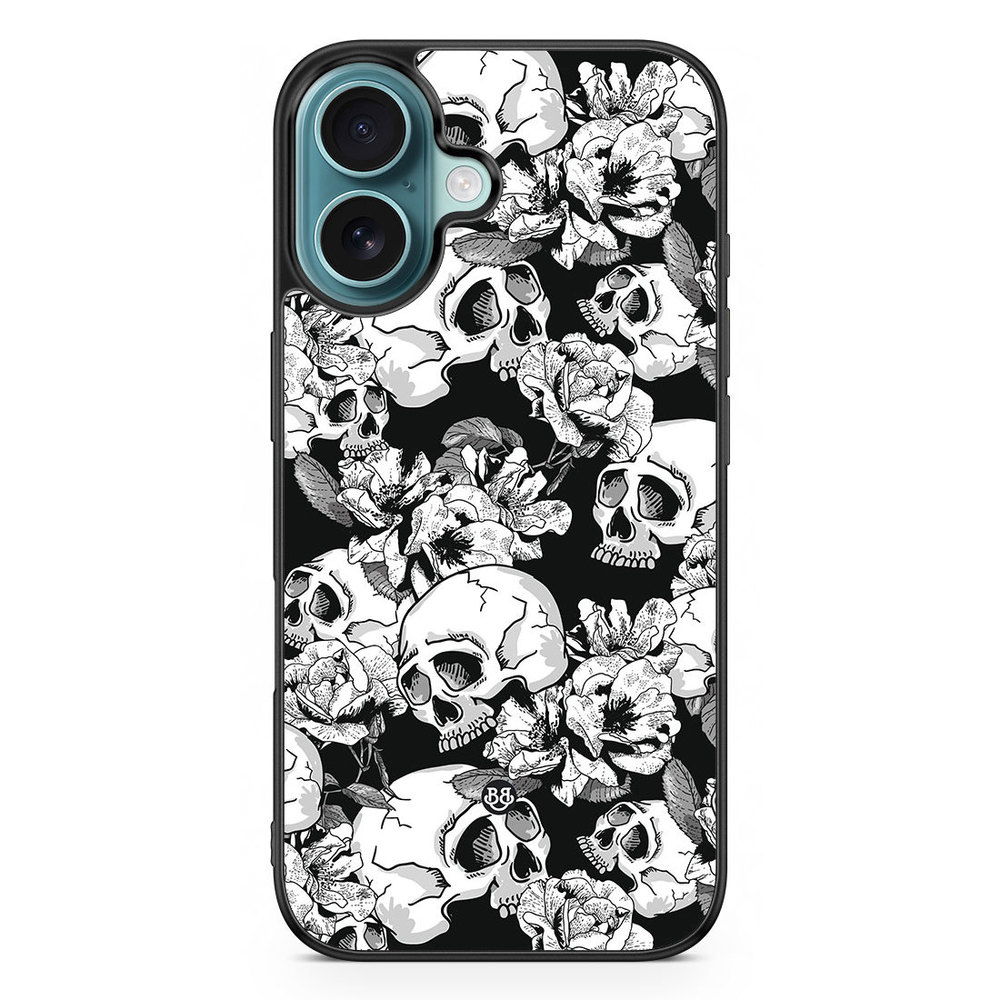 iPhone 16 Case - Skull & Roses