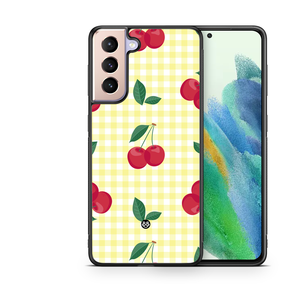 Samsung Galaxy S21 FE 5G Case - SUMMER GARDEN - Cherry Kiss