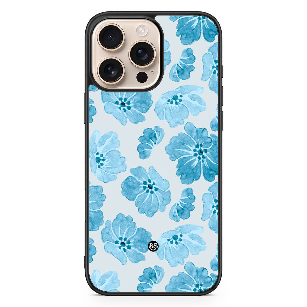 iPhone 16 Pro Max Case - WILD BLOOM - Blue Petals