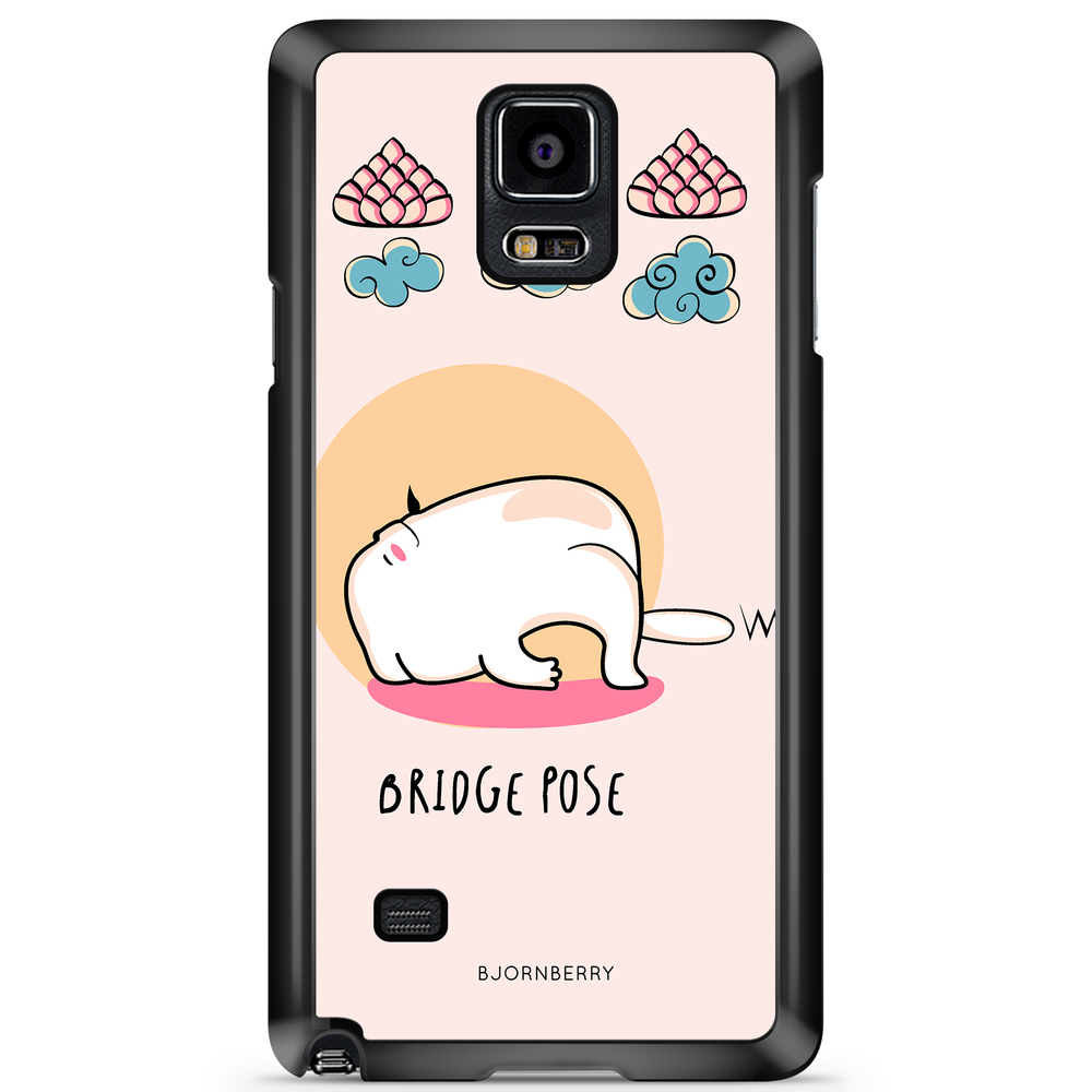 Samsung Galaxy Note 4 Case - Yoga Cat Bridge Pose