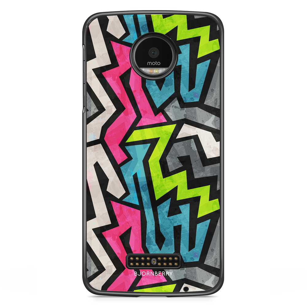 Moto Z2 Play Case - Grunge Graffiti