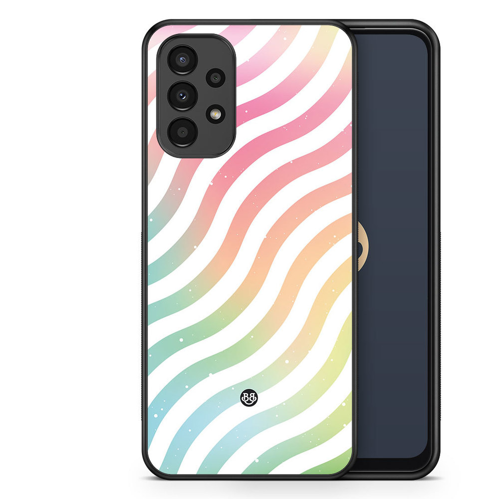 Samsung Galaxy A13 Case - Wavy Rainbow