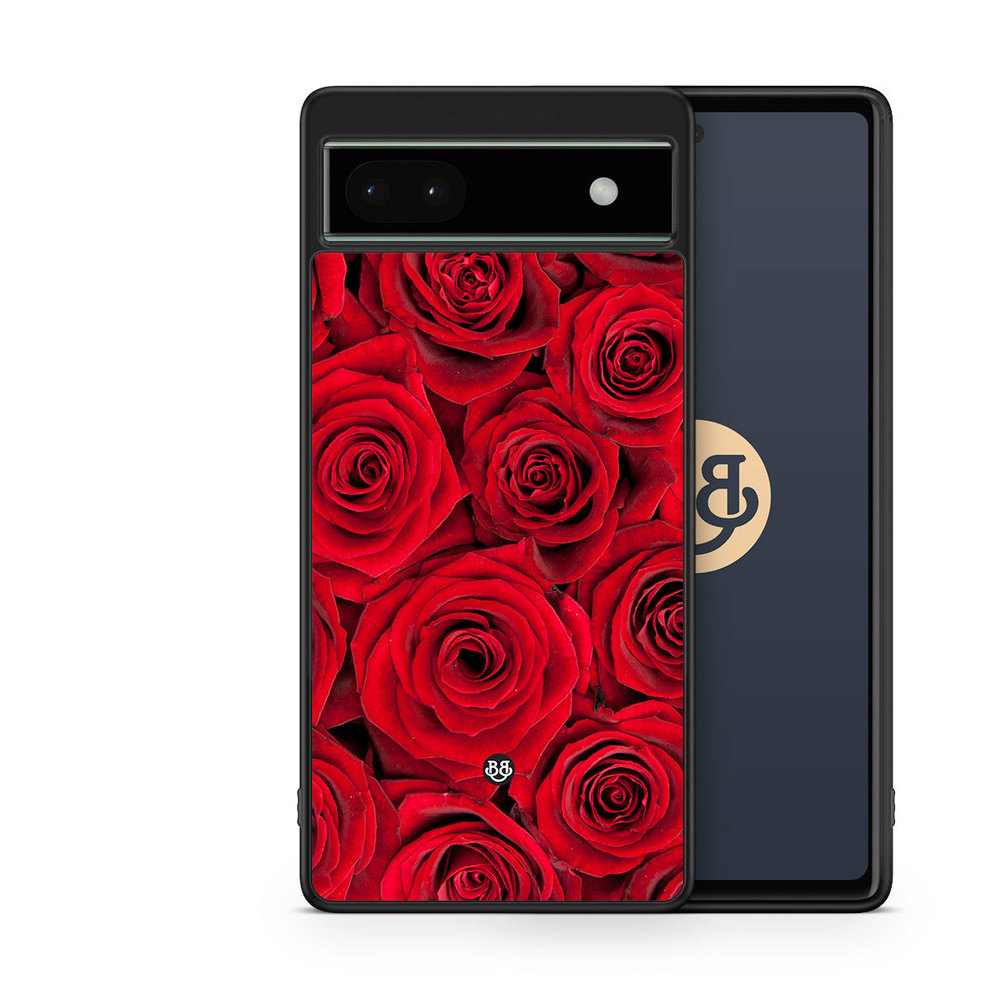 Google Pixel 6a Case - Red Roses