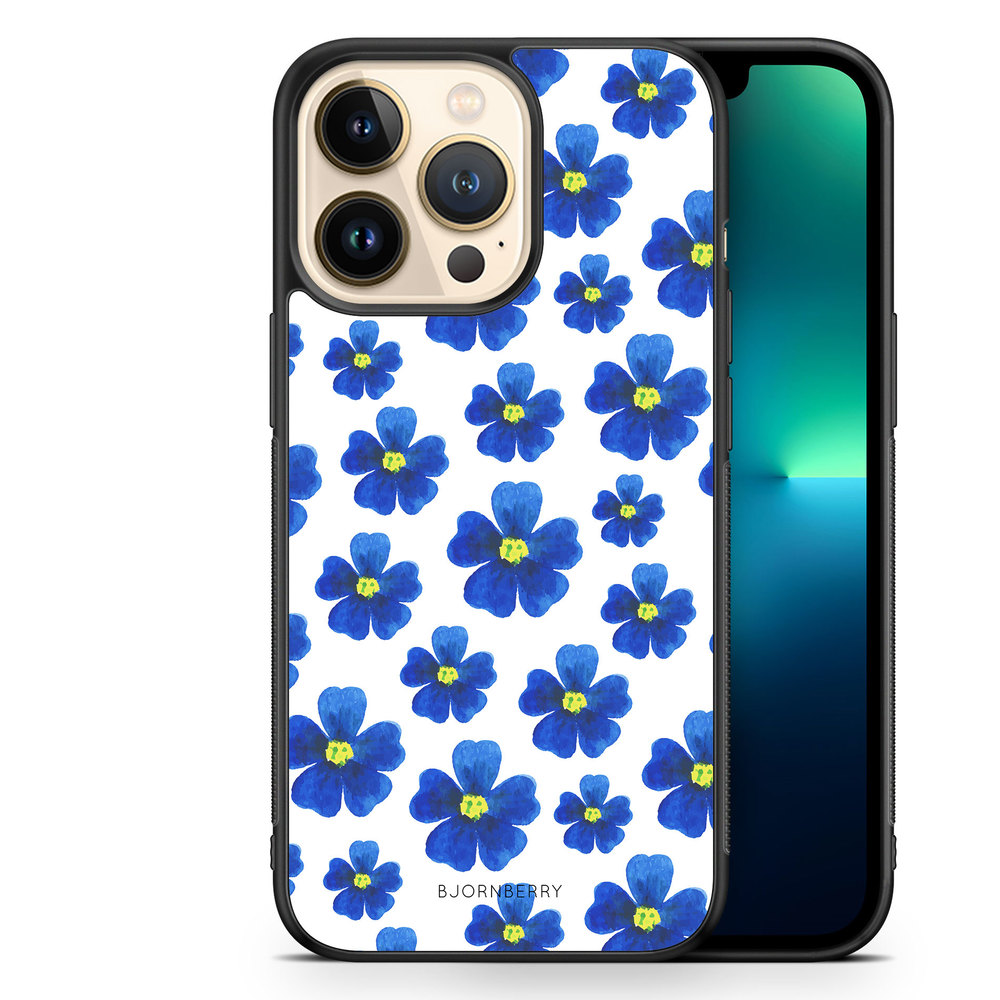 iPhone 13 Pro Case - Blue Flowers