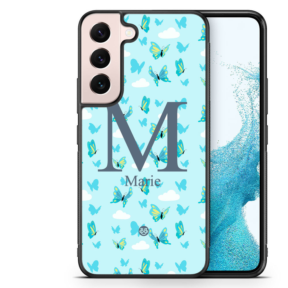 Samsung Galaxy S23 5G Custom Case - AWAKEN - Butterfly Blue