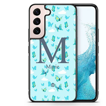 Samsung Galaxy S23 5G Custom Case - AWAKEN - Butterfly Blue