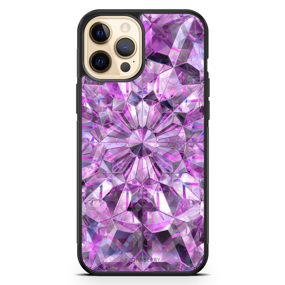 iPhone 12 Pro Max Case - Purple Crystals