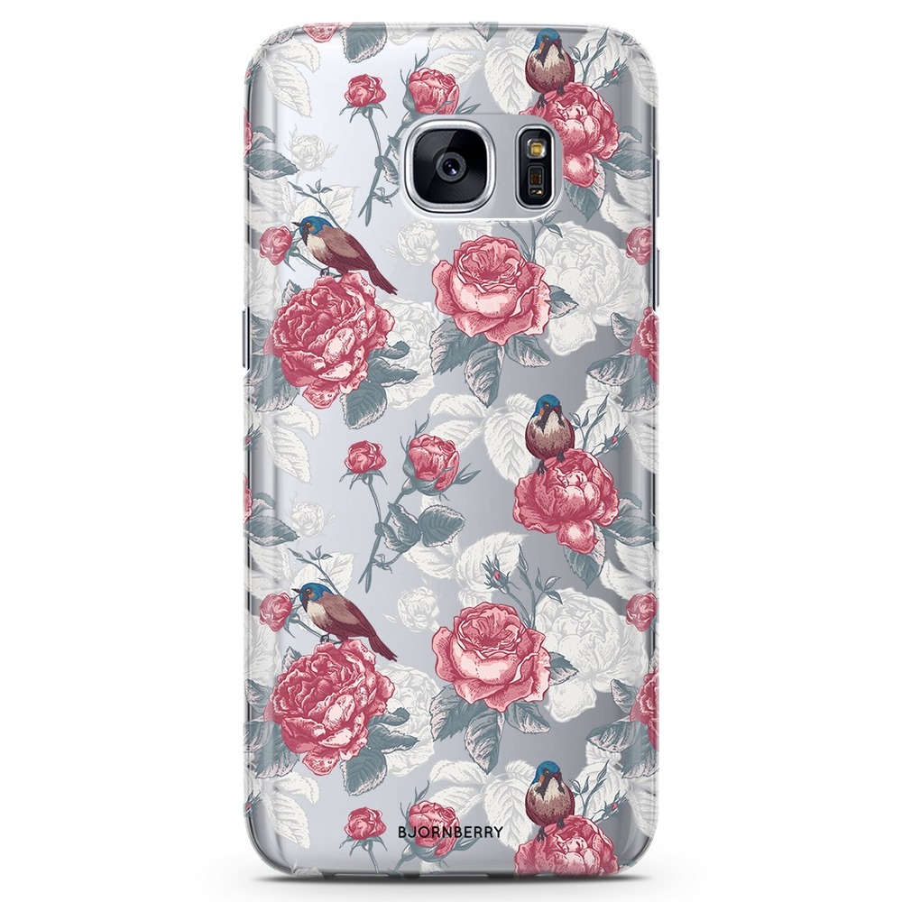 Samsung Galaxy S7 TPU Case - Roses and Birds