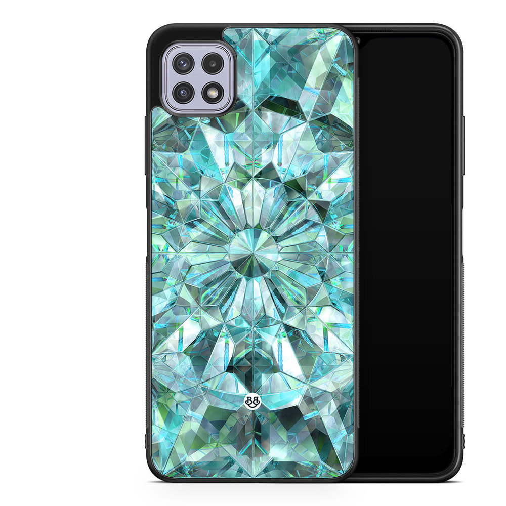 Samsung Galaxy A22 4G Case - Green Crystals