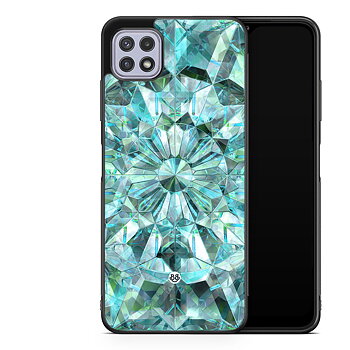 Samsung Galaxy A22 4G Case - Green Crystals
