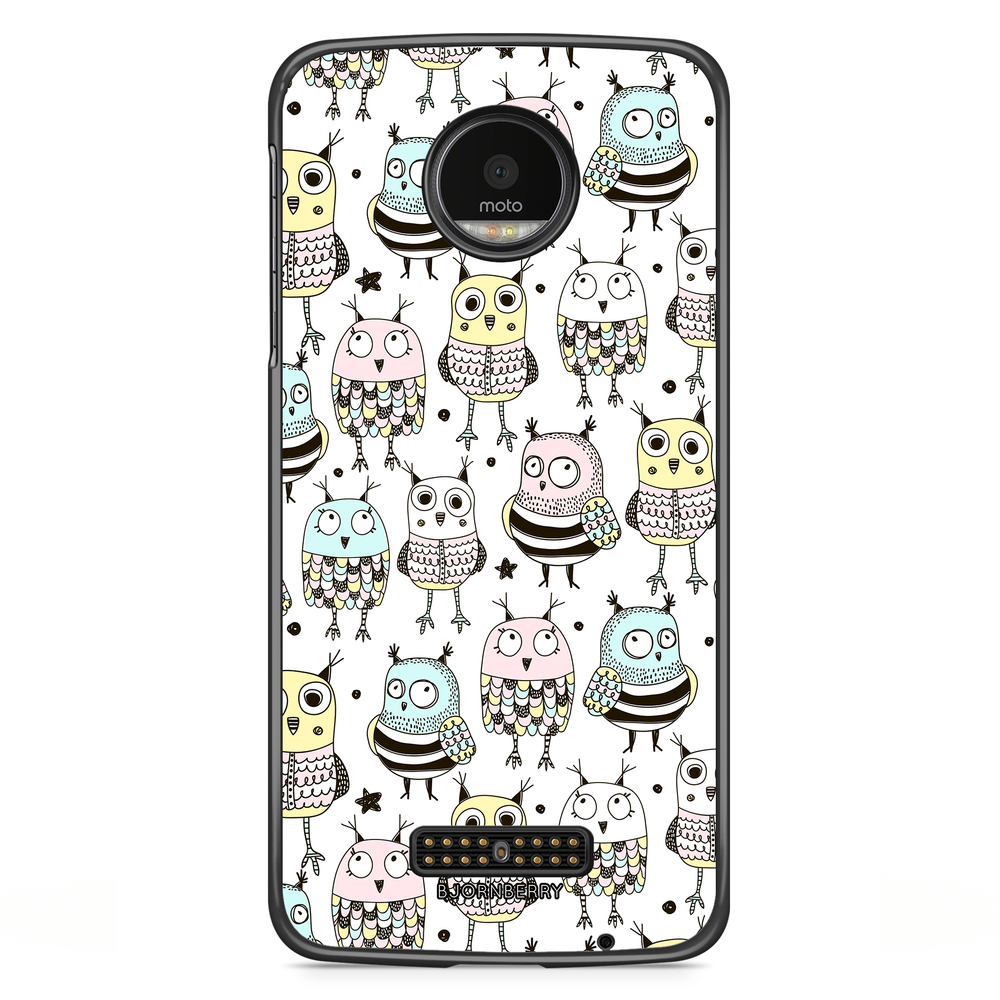 Moto Z2 Play Case - Cute Owls