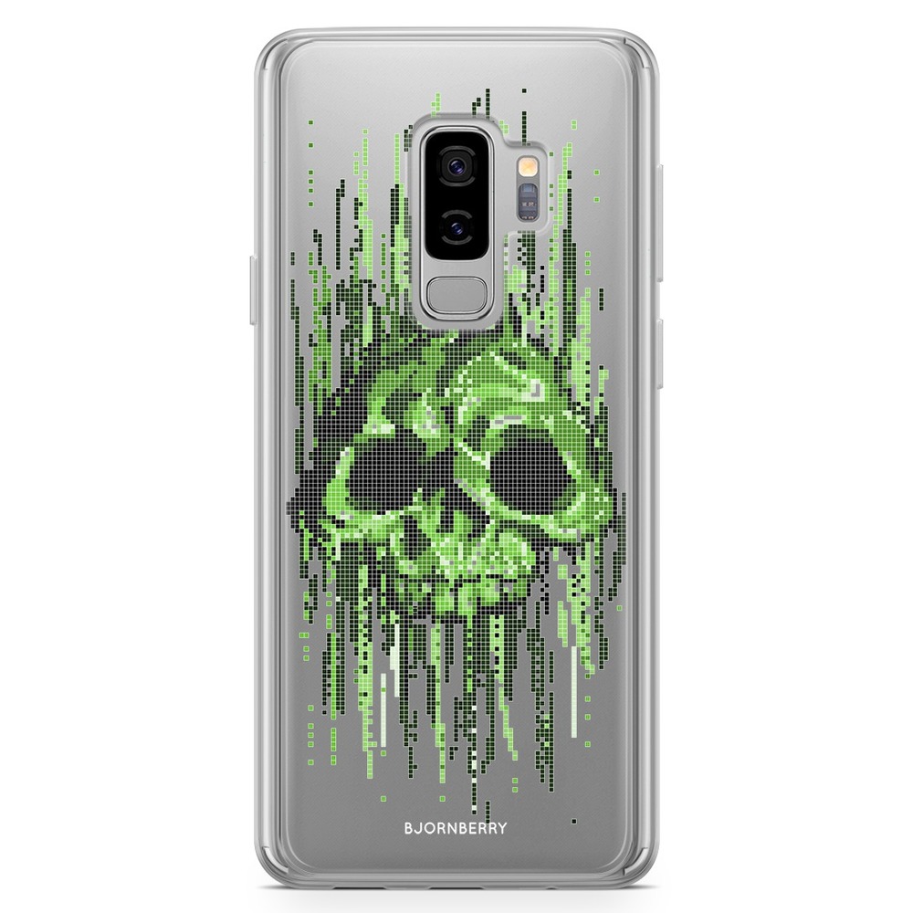 Samsung Galaxy S9 Plus Fashion Case - Data Virus Skull