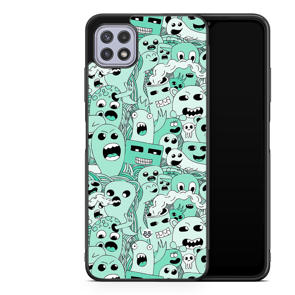 Samsung Galaxy A22 4G Skal - Ghost Pattern