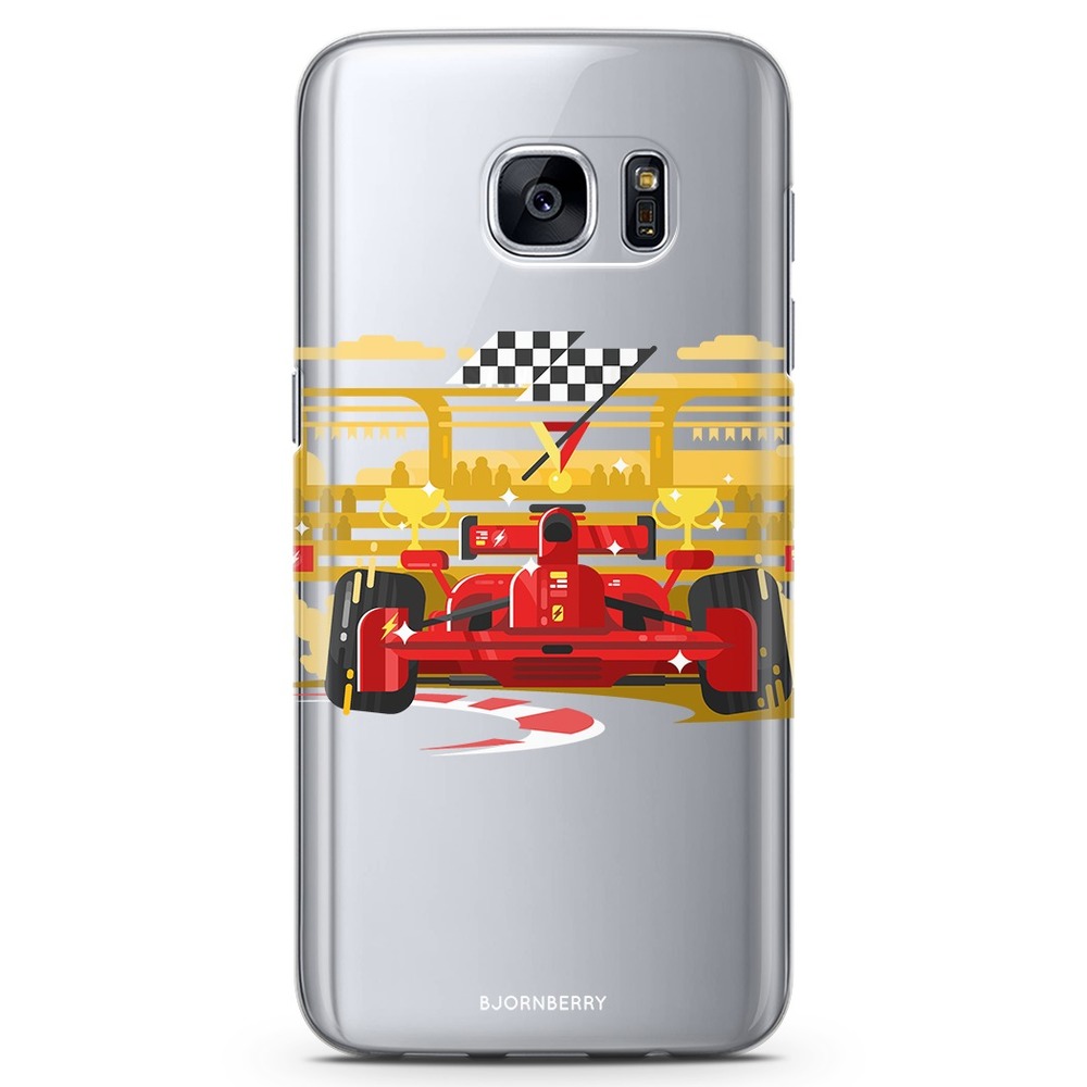 Samsung Galaxy S7 Genomskinligt Skal - F1 Bil | Mobilskal & Mobilfodral BJORNBERRY