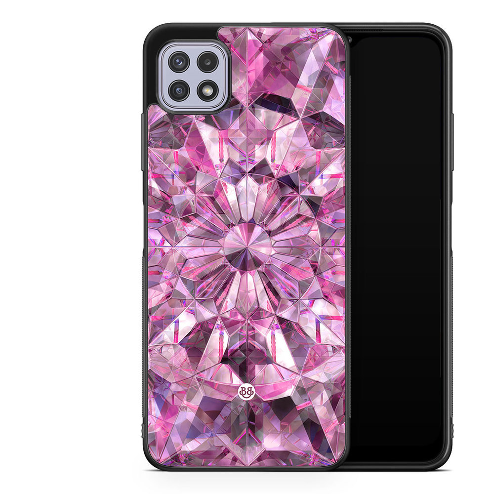 Samsung Galaxy A22 4G Case - Pink Crystals