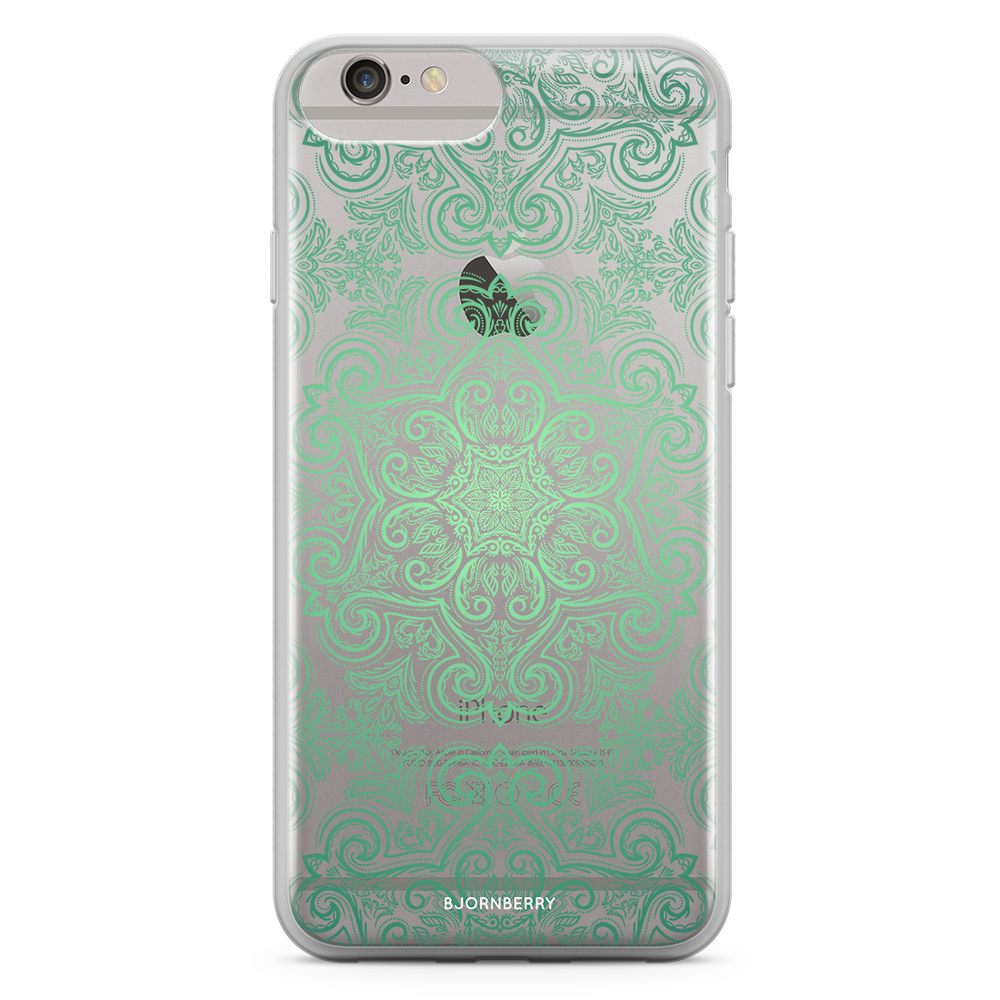 iPhone 6 Plus/6s Plus Fashion Case - Green Retro Pattern