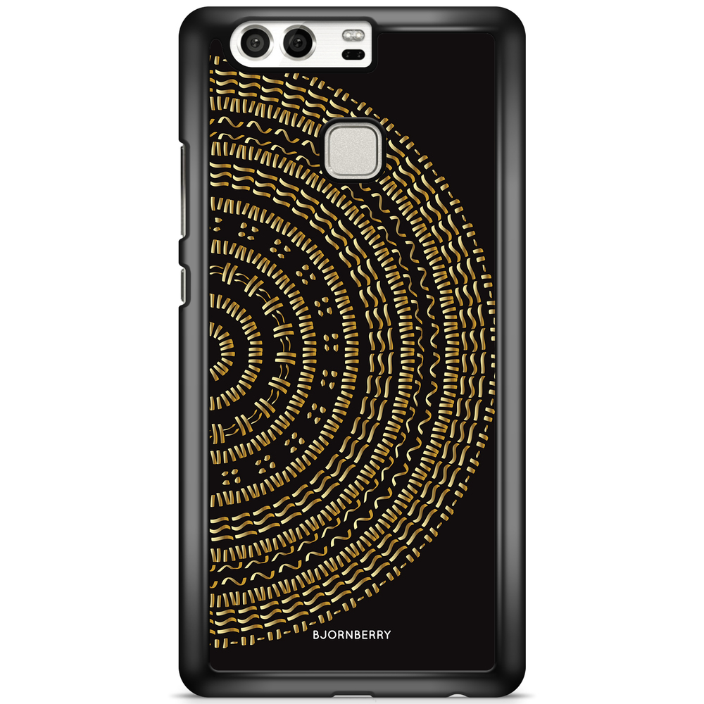 Huawei P9 Case - Mandala Gold/Black