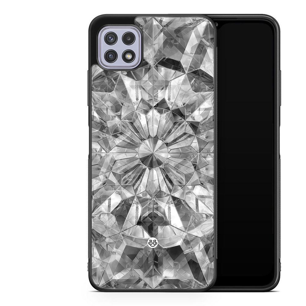 Samsung Galaxy A22 4G Case - Grey Crystals