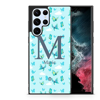 Samsung Galaxy S23 Ultra 5G Custom Case - AWAKEN - Butterfly Blue