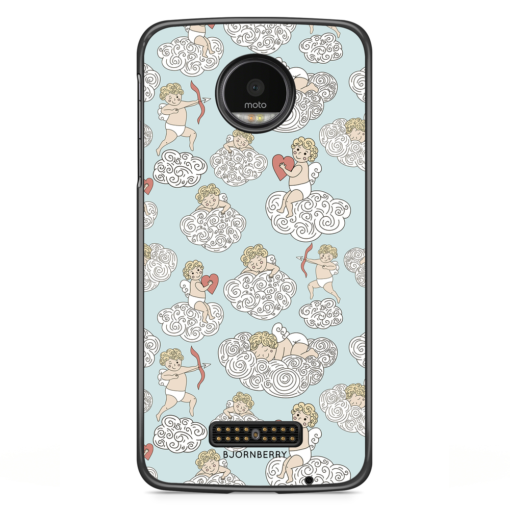 Moto Z2 Play Case - Angels and Clouds