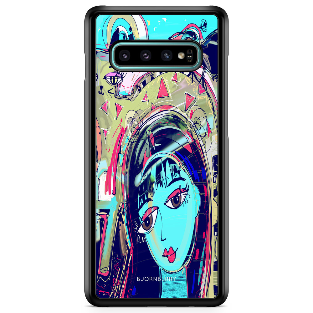 Samsung Galaxy S10 Plus Case - Abstract Cat