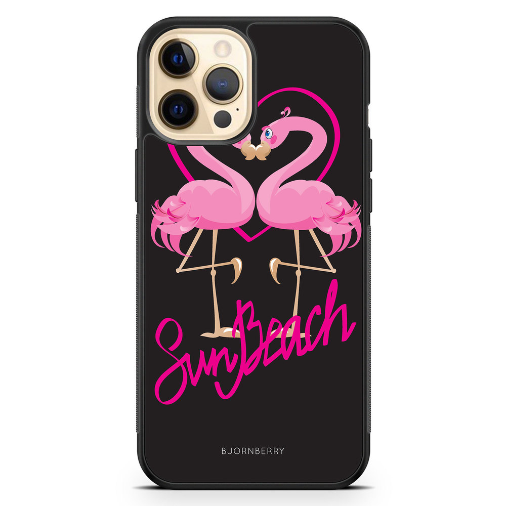 iPhone 12 Pro Max Case - Sun Beach Flamingo