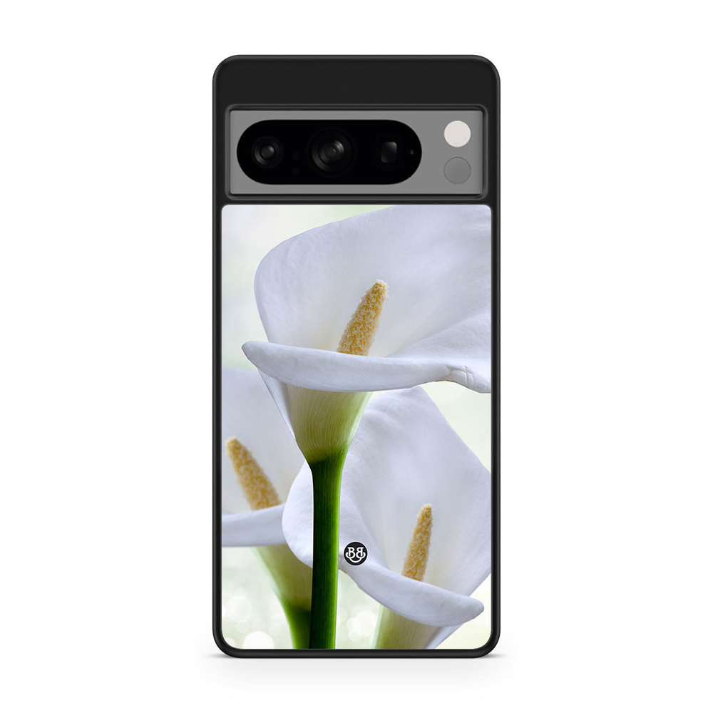 Google Pixel 8 Pro Case - White Flower