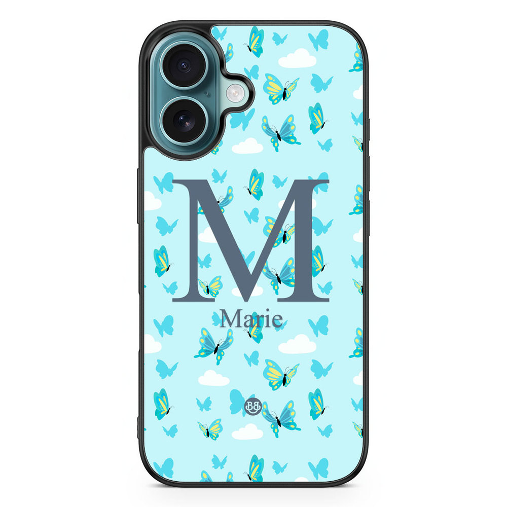 iPhone 16 Custom Case - AWAKEN - Butterfly Blue