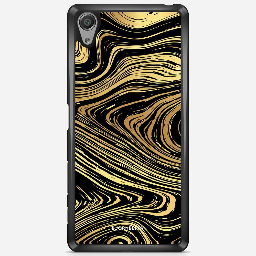 Sony Xperia X Performance Case - Gold Marble