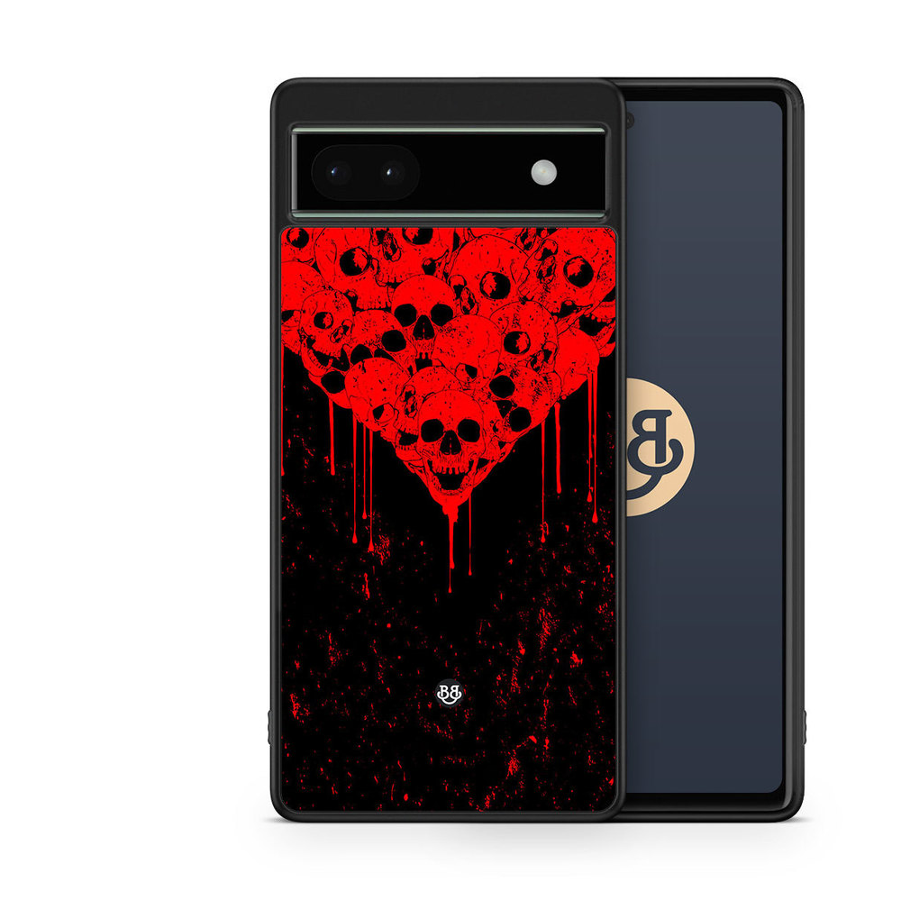 Google Pixel 6a Case - Skull Heart